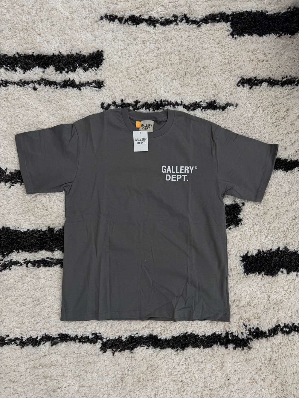 Gallery Dept Charcoal Gray Logo Tee